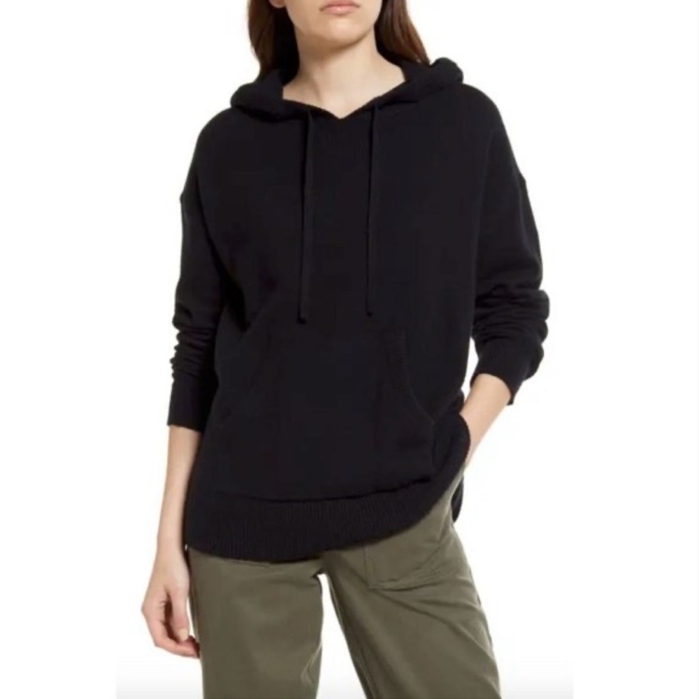 Treasure & Bond Hooded Sweater in Black